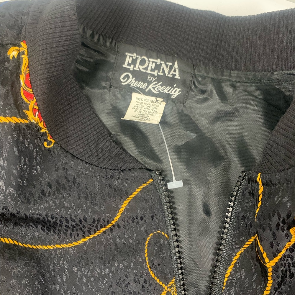 Colorful Patterned Bomber Jacket - image 4